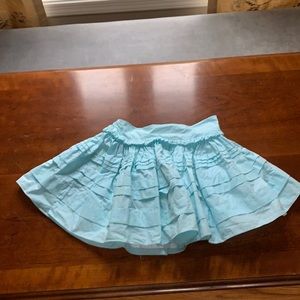 CZ by Carolina Zapf light blue cotton skirt 2T